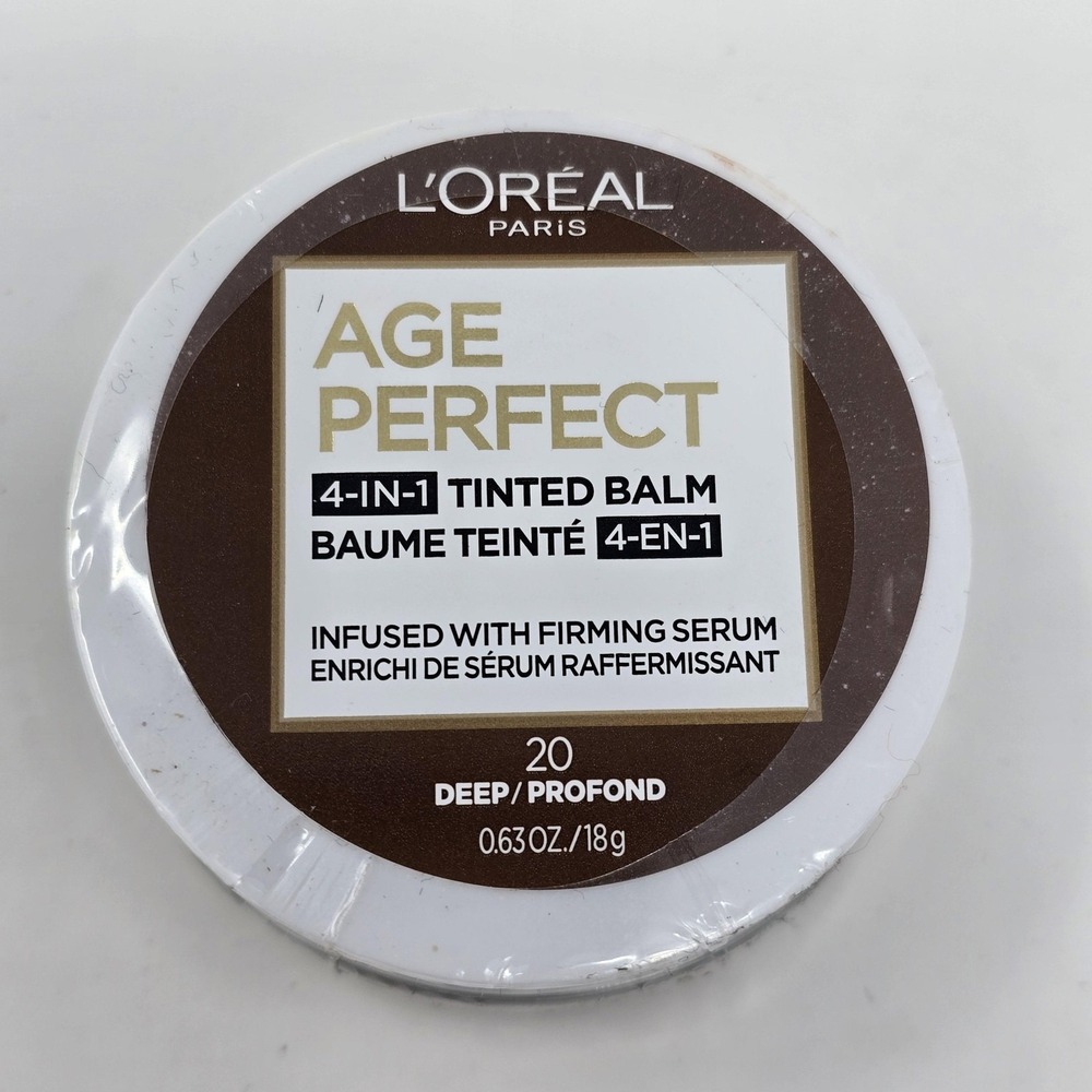 L'Oreal Age Perfect 4-in-1 Tinted Balm 20 Deep 0.63oz Firming Serum Face Makeup